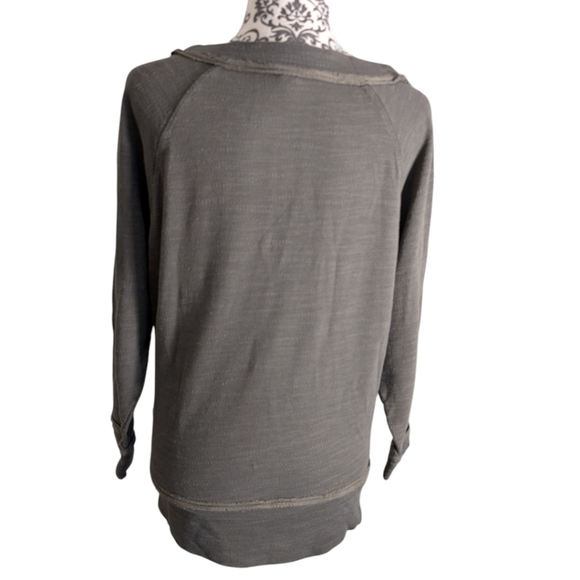 Caslon Pullover Top Athletic Goblincore Casual Layer Hike Womens XS Cotton Olive - Picture 3 of 12